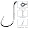 Shaddock Fishing Octopus Baitholder Fishing Hooks Sharp Barbed Beak Fish Hooks Black High Carbon Steel Circle Jig Hook Size 30 100pcs