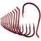 XFISHMAN OctopusHookFishingBeakCircleHooksFreshwaterRedBlack10050 Pack 1Red Size10 100Pack