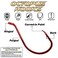 XFISHMAN OctopusHookFishingBeakCircleHooksFreshwaterRedBlack10050 Pack 1Red Size10 100Pack