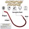 XFISHMAN OctopusHookFishingBeakCircleHooksFreshwaterRedBlack10050 Pack 1Red Size10 100Pack