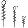 JSHANMEI Soft Lure Spring Twist Lock Fishing Crank Hook Centering Pin for Soft Lures Bait Keeper Fishing Screw Lock Fixed Latch