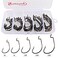 Sougayilang Fishing Hooks High Carbon Steel Worm Soft Bait Jig Fish Hooks with Plastic Box