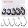 Sougayilang Fishing Hooks High Carbon Steel Worm Soft Bait Jig Fish Hooks with Plastic Box