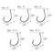 THKFISH 50PcsBox Fishing Hooks Drop Shot Hooks Wacky Worm Fish Hooks Size 321 10 20 Offset Circle Hooks for Fishing