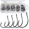 THKFISH 50PcsBox Fishing Hooks Drop Shot Hooks Wacky Worm Fish Hooks Size 321 10 20 Offset Circle Hooks for Fishing
