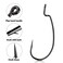 THKFISH 50pcsBox Offset Worm Hook Fishing Hook Set Dropshot Hook Set Rubber Fish Jigs Fishing Kit 2 1 10 20 30