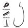 THKFISH 50pcsBox Offset Worm Hook Fishing Hook Set Dropshot Hook Set Rubber Fish Jigs Fishing Kit 2 1 10 20 30
