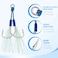 THKFISH Fishing Assist Hooks Saltwater Dancing Stinger Jigging Hooks Double Assist Replacement Fishing Hooks for Slow Pitch Jigs Vertical Jigging Lures Blue205pcs