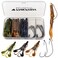 THKFISH Fishing Hooks TwistLock Hooks weedless Weighted Hooks Swimbait Hooks for Soft Plastics Weighted Hooks Saltwater Freshwater 19PCS