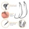 THKFISH Fishing Hooks TwistLock Hooks weedless Weighted Hooks Swimbait Hooks for Soft Plastics Weighted Hooks Saltwater Freshwater 25PCS