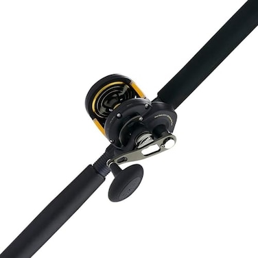 PENN 7 Squall II Lever Drag Fishing Rod Size 30 Reel Combo Medium Power Fast Action Right Handle Position Full Graphite Body and Sideplate Construction