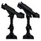 HiUmi 2 Pack BaitcasterSpinning Rod Holder with Side Deck Mount Extender Holder Mount