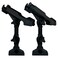 HiUmi 2 Pack BaitcasterSpinning Rod Holder with Side Deck Mount Extender Holder Mount