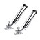Hoffen 2Pcs 360 Adjustable Stainless Steel Deck Mount Fishing Rod Holder for Boat