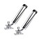 Hoffen 2Pcs 360 Adjustable Stainless Steel Deck Mount Fishing Rod Holder for Boat