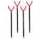 Fishin Stix Trident Telescoping Fishing Rod Holders Extendable 1230 50 lb Capacity Sand Stake Pole Stand for Surf Fishing Bank Angling Catfish Rods Lure Bait Setup