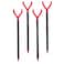 Fishin Stix Trident Telescoping Fishing Rod Holders Extendable 1230 50 lb Capacity Sand Stake Pole Stand for Surf Fishing Bank Angling Catfish Rods Lure Bait Setup