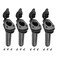 NovelBee 4 Pack of Kayak Deck Plastic Flush Mount Fishing Boat Rod Holders with Cap CoverGasket and Mounting Screws