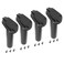 NovelBee 4 Pack of Kayak Deck Plastic Flush Mount Fishing Boat Rod Holders with Cap CoverGasket and Mounting Screws