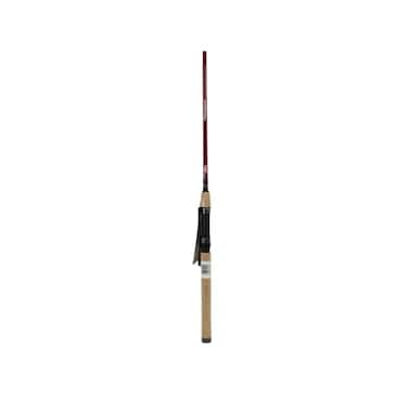 Berkley 7 Cherrywood HD Spinning Rod One Piece Spinning Rod 614lb Line Rating Medium Rod Power Fast Action 1834 oz Lure Rating red