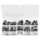 Demeras 80Pcs Fishing Rod Guides Fishing Rod Tip Repair Kit Rod Rings Tips Set in 10 Sizes Replacement Accessory
