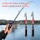 EHERDM Telescopic Fishing Rod Mini Portable Pole for Saltwater and Freshwater Lightweight and Compact Spinning Rods 591ft
