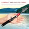 EHERDM Telescopic Fishing Rod Mini Portable Pole for Saltwater and Freshwater Lightweight and Compact Spinning Rods 591ft