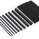 FishTrip Fishing Rod Repair Kit Complete10pcs Carbon Fiber Sticks with 5pcs Sandpaper Pole Building Kit for Saltwater Freshwater Spinning Casting Rod Medium Size