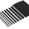 FishTrip Fishing Rod Repair Kit Complete10pcs Carbon Fiber Sticks with 5pcs Sandpaper Pole Building Kit for Saltwater Freshwater Spinning Casting Rod Medium Size