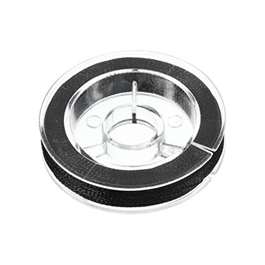 PATIKIL 50M55 Yards Rod Guide Wrapping Thread 450D Metallic DIY Fishing Rod Guides Fixing Line Black