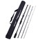 Goture ORing Travel Fishing Rod 4 piece Pole Spinning 30ton Carbon Matrix with Portable Fishing Case 76