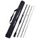 Goture ORing Travel Fishing Rod 4 piece Pole Spinning 30ton Carbon Matrix with Portable Fishing Case 76