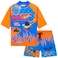 Get Trend Hot Wheels Bathing Suit Set for Boys 2 Pcs Swim Trunks Boys Rash Guard 910 Years BlueOrange Hot Wheels