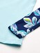 Kanu Surf Girls Long Sleeve Rashguard UPF 50 Two Piece Swim Set Charlotte Navy 12