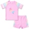 QPANCY Mermaid Rash Guard for Girls Size 8 9 2Piece Beach Swimwear Swimsuits Shorts