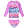 QPANCY Metallic Mermaid Rash Guard for Girls Size 8 9 2Piece Ruffle Swimwear SwimsuitsSize 8 9