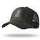 RONGJUN American Flag Trucker Hat Snapback Hat Baseball Cap for Men Women Breathable Mesh Side Adjustable Fit for Casual Wear OliveBlack