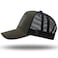 RONGJUN American Flag Trucker Hat Snapback Hat Baseball Cap for Men Women Breathable Mesh Side Adjustable Fit for Casual Wear OliveBlack