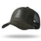 RONGJUN American Flag Trucker Hat Snapback Hat Baseball Cap for Men Women Breathable Mesh Side Adjustable Fit for Casual Wear OliveBlack