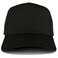 Armycrew Adjustable Solid Color Plain Cotton Polyester Blank Snapback Baseball Style Cap BLACK