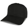 Armycrew Adjustable Solid Color Plain Cotton Polyester Blank Snapback Baseball Style Cap BLACK