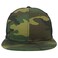 Armycrew Oversize XXL Blank Camouflage Flatbill Mesh Snapback Cap Camo Black 2XL
