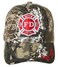 Artisan Owl Fire Department First in Last Out Embroidered Cap Adjustable Hook and Loop Closure Camo