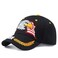 Uphily Black Patriotic American Bald Eagle Baseball Dad Hat Adjustable Veteran USA Nine Line Snapback Cap for Men or Women