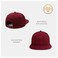 CHOK.LIDS CHOKLIDS Flat Bill Visor Classic Snapback Hat Blank Adjustable Brim High Top End Trendy Color Style Plain Tone Baseball Cap Burgundy