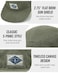CLAPE Snapback 5 Panel Hat for Men Women Washed Cotton Flat Bill Baseball Cap Strapback Hip Hop Biker Board Cap