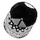 CNUSER Snapback Hats for Men Hip Hop Baseball Cap Paisley Flat Bill Brim Adjustable Black Dad Hats