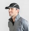 Connectyle Foldable Mesh Sun Cap Outdoor Sports Hat Breathable Sun Runner Cap with Reflective Trim Black