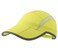 Connectyle Foldable Mesh Sun Cap Outdoor Sports Hat Breathable Sun Runner Cap with Reflective Trim Yellow Green