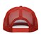 DALIX Flat Billed Trucker Cap with Mesh Back in RedWhite